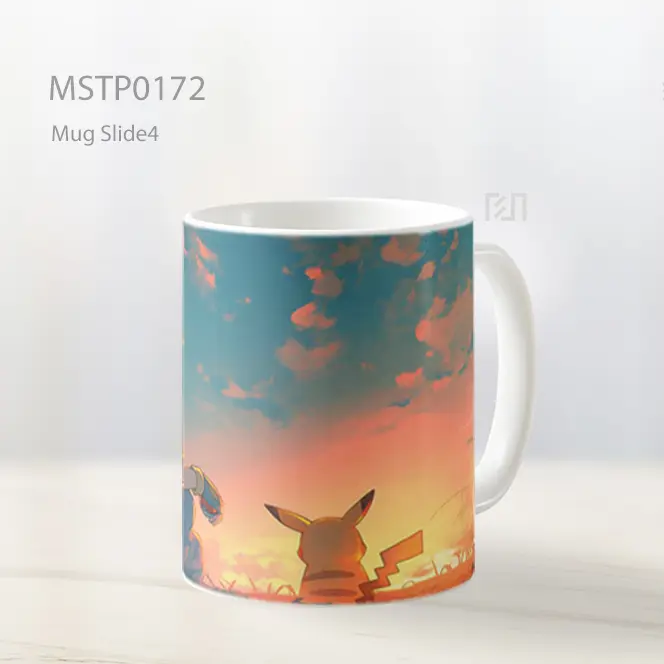 Ash Dan Pikachu Perjalanan Senja Nostalgia Mug MSTP0172