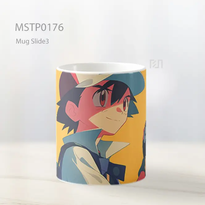 Ash Ketchum Pokemon Mug MSTP0176 - All-side / Desain