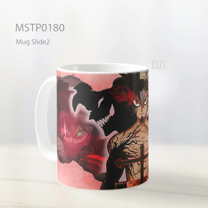 Asta Black Clover Demon Sword Mug MSTP0180 - All-side / Desain