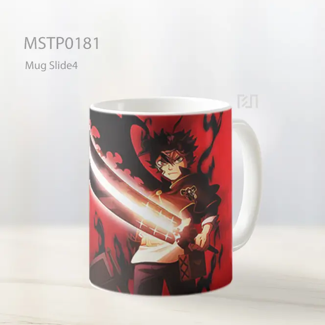 Asta Black Clover Pedang Sihir Gelap Mug MSTP0181