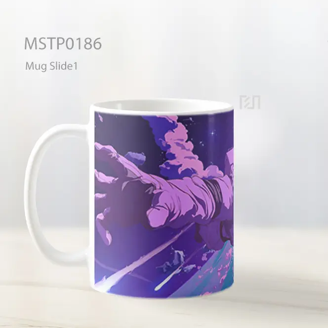 Astronot Terbang Di Galaksi Anime Mug MSTP0186 - All-side / Desain
