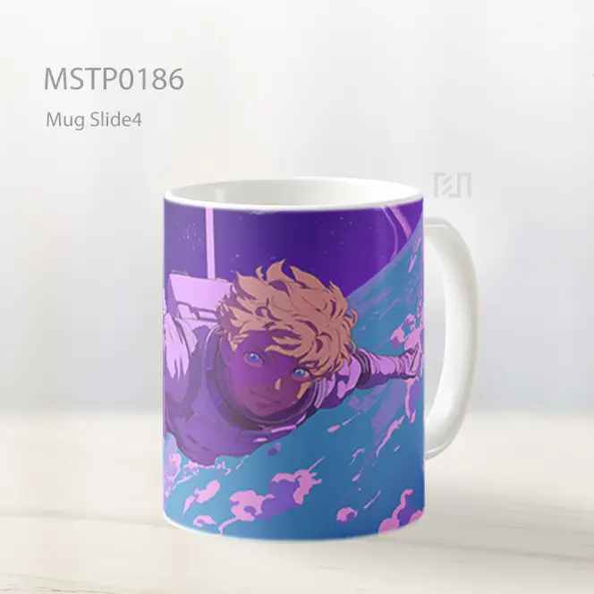 Astronot Terbang Di Galaksi Anime Mug MSTP0186