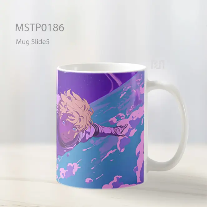 Astronot Terbang Di Galaksi Anime Mug MSTP0186 - All-side / Desain