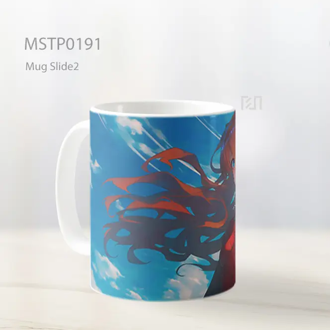 Asuka Langley Sunset Angin Mug MSTP0191 - All-side / Desain