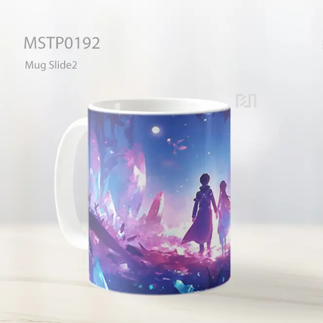 Asuna And Kirito Cahaya Magis Mug MSTP0192 - Tampak Kiri