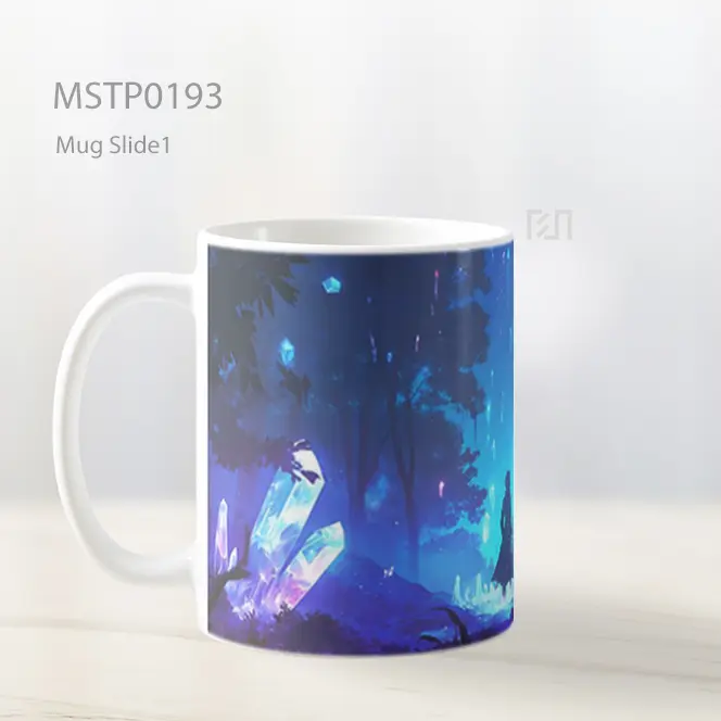 Asuna And Kirito Hutan Kristal Sword Art Online Mug MSTP0193 - Tampak Kiri