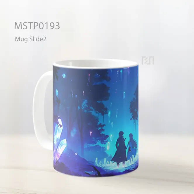 Asuna And Kirito Hutan Kristal Sword Art Online Mug MSTP0193 - Tampak Kiri