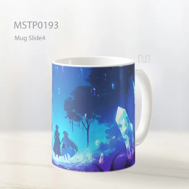 Asuna And Kirito Hutan Kristal Sword Art Online Mug MSTP0193
