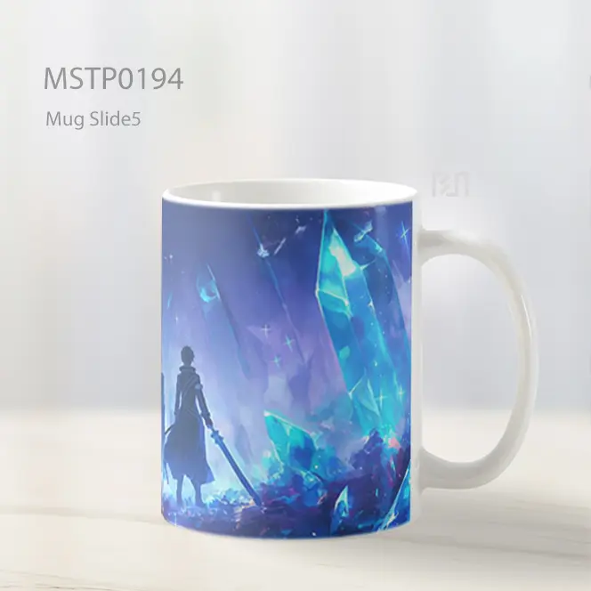 Asuna And Kirito Malam Berbintang Mug MSTP0194 - Tampak Kiri