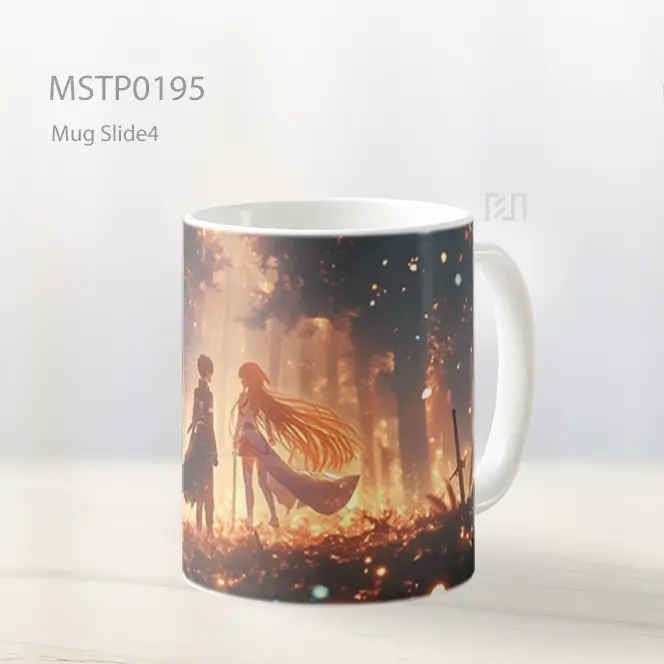 Asuna And Kirito Sword Art Online Adegan Magis Mug MSTP0195