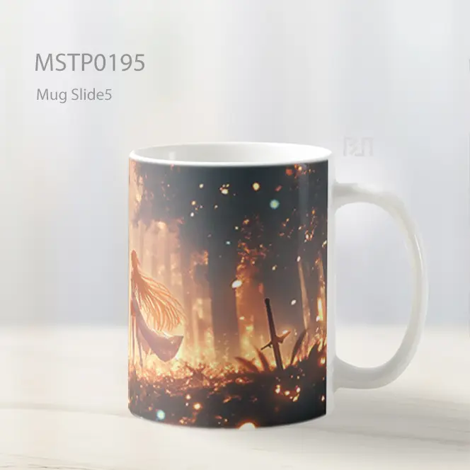 Asuna And Kirito Sword Art Online Adegan Magis Mug MSTP0195 - Tampak Kiri