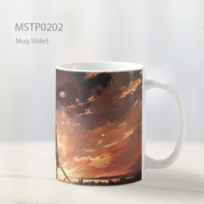 Attack On Titan Adegan Epik Mug MSTP0202 - All-side / Desain