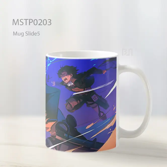 Attack On Titan Aksi Mug MSTP0203 - All-side / Desain