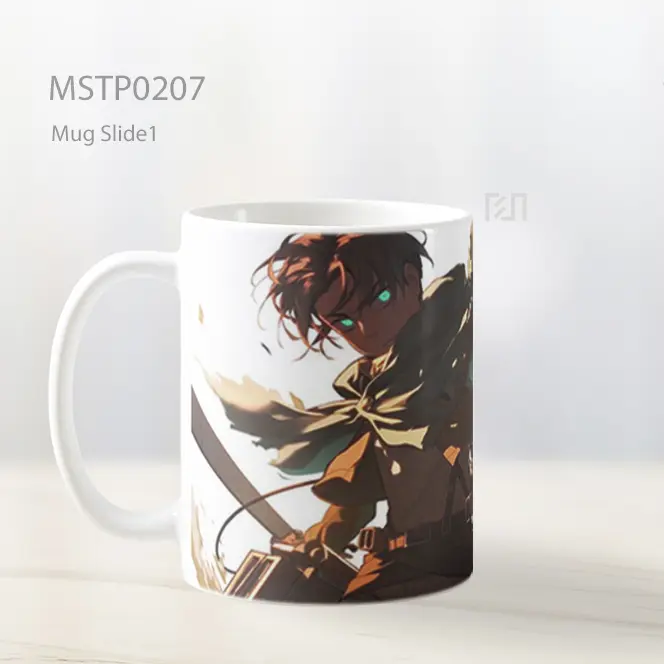 Attack On Titan Epik Eren Latar Mug MSTP0207 - All-side / Desain