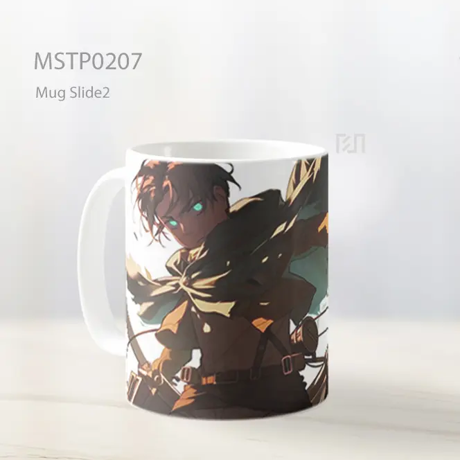 Attack On Titan Epik Eren Latar Mug MSTP0207 - All-side / Desain