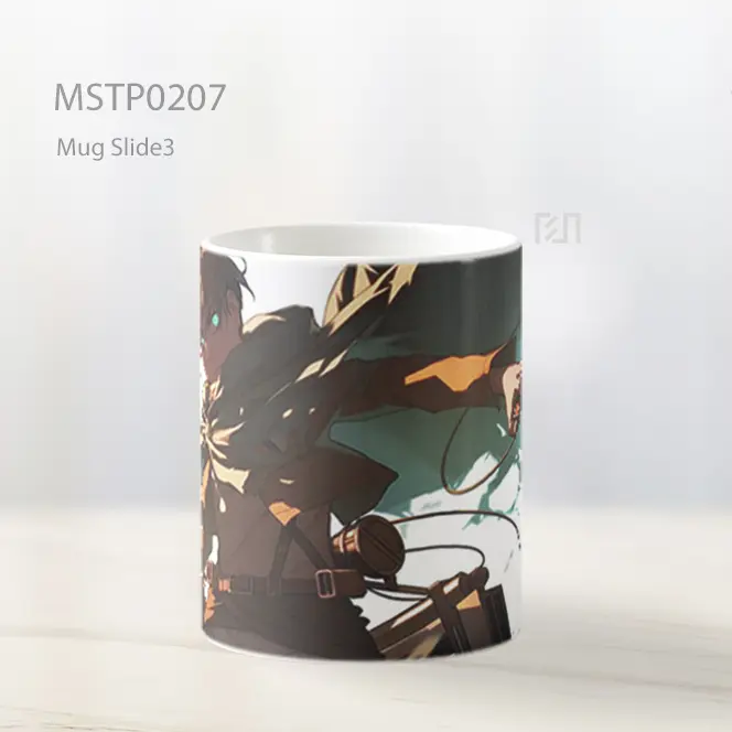 Attack On Titan Epik Eren Latar Mug MSTP0207 - All-side / Desain