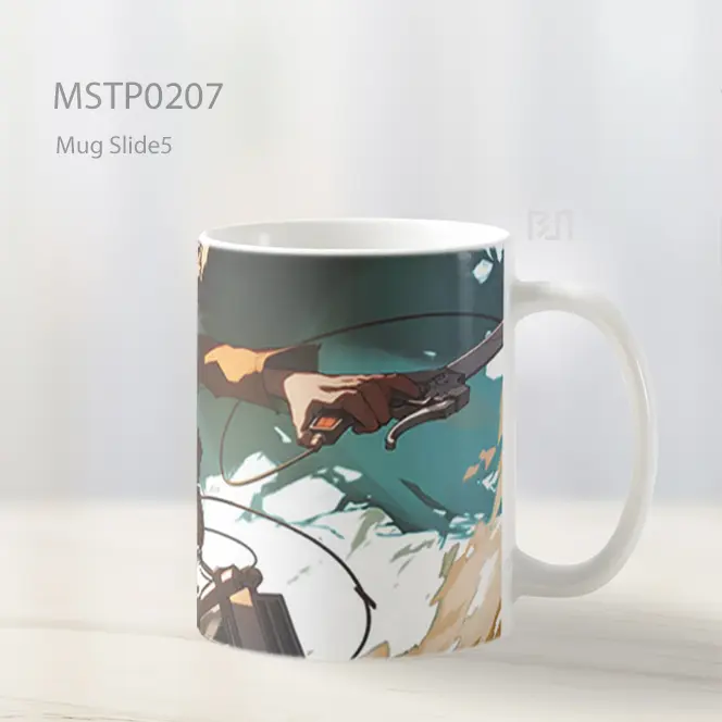 Attack On Titan Epik Eren Latar Mug MSTP0207 - All-side / Desain