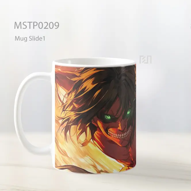 Attack On Titan Eren Attack Titan Mug MSTP0209 - All-side / Desain