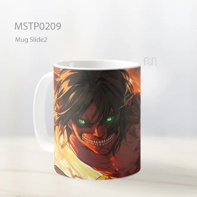 Attack On Titan Eren Attack Titan Mug MSTP0209 - All-side / Desain