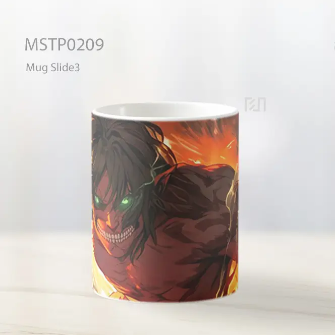 Attack On Titan Eren Attack Titan Mug MSTP0209 - All-side / Desain