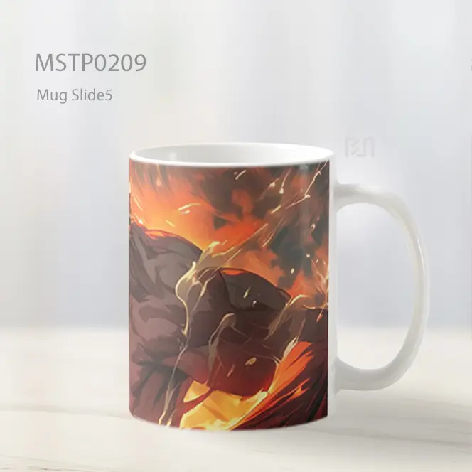 Attack On Titan Eren Attack Titan Mug MSTP0209 - All-side / Desain
