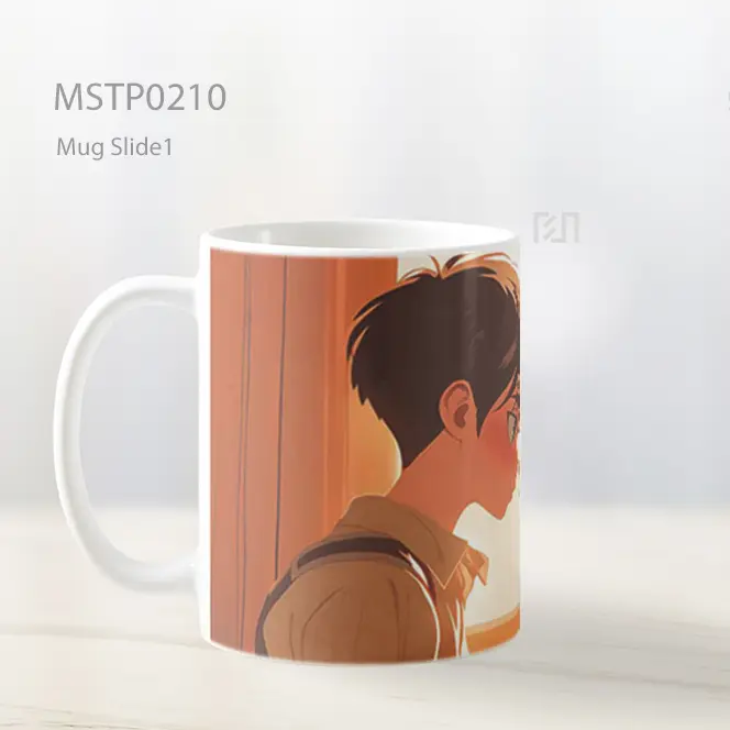 Attack On Titan Eren Dan Mikasa Suasana Romantis Mug MSTP0210 - All-side / Desain
