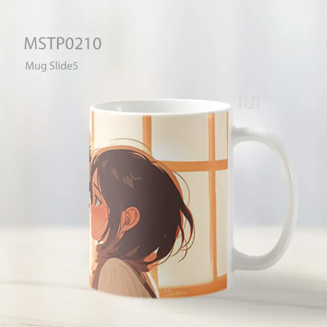 Attack On Titan Eren Dan Mikasa Suasana Romantis Mug MSTP0210 - All-side / Desain