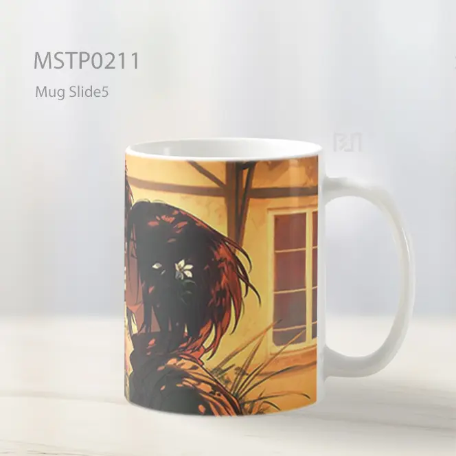 Attack On Titan Eren Mikasa Romantic Scene Mug MSTP0211 - All-side / Desain