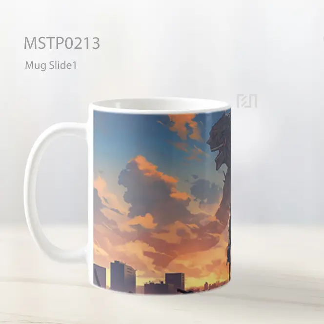 Attack On Titan Eren Vs Titan Mug MSTP0213 - All-side / Desain