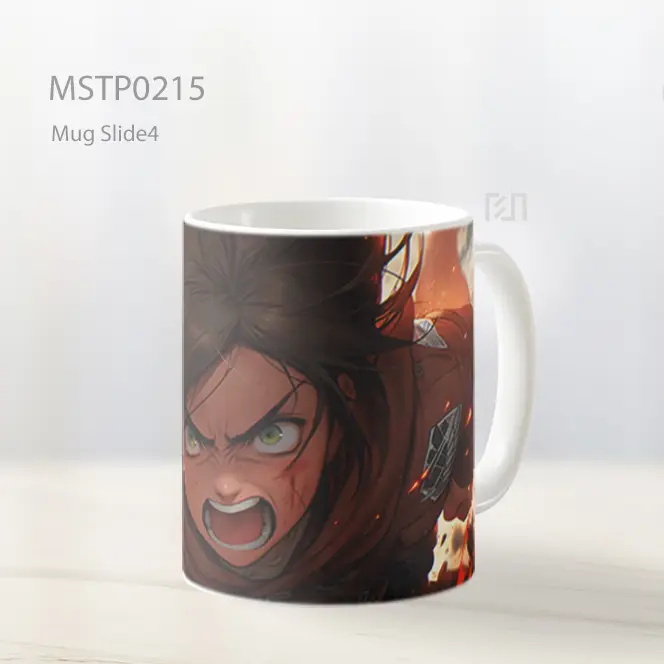 Attack On Titan Eren Yeager Dalam Pertarungan Mug MSTP0215