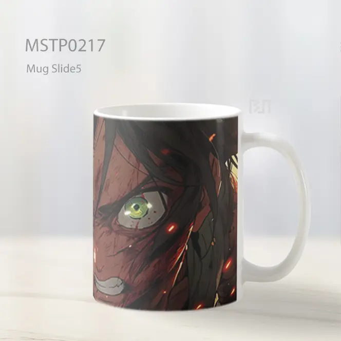 Attack On Titan Eren Yeager Marah Mug MSTP0217 - All-side / Desain