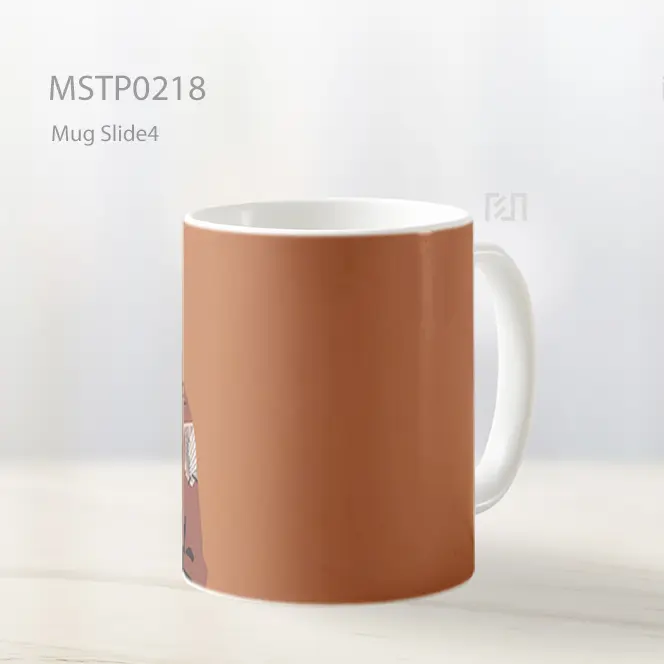 Attack On Titan Eren Yeager Minimalis Oranye Mug MSTP0218