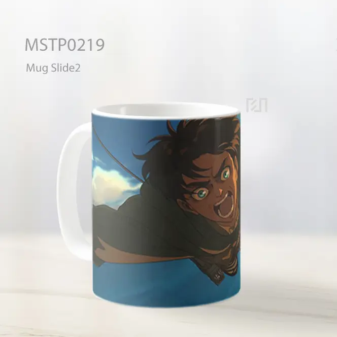 Attack On Titan Eren Yeager Odm Gear Terbang Mug MSTP0219 - All-side / Desain