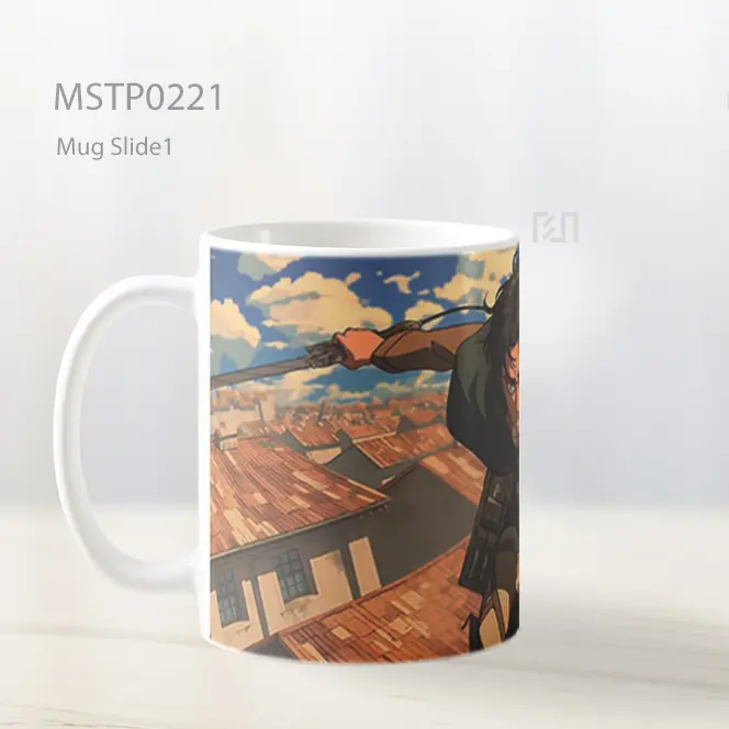 Attack On Titan Eren Yeager Mug MSTP0221 - All-side / Desain