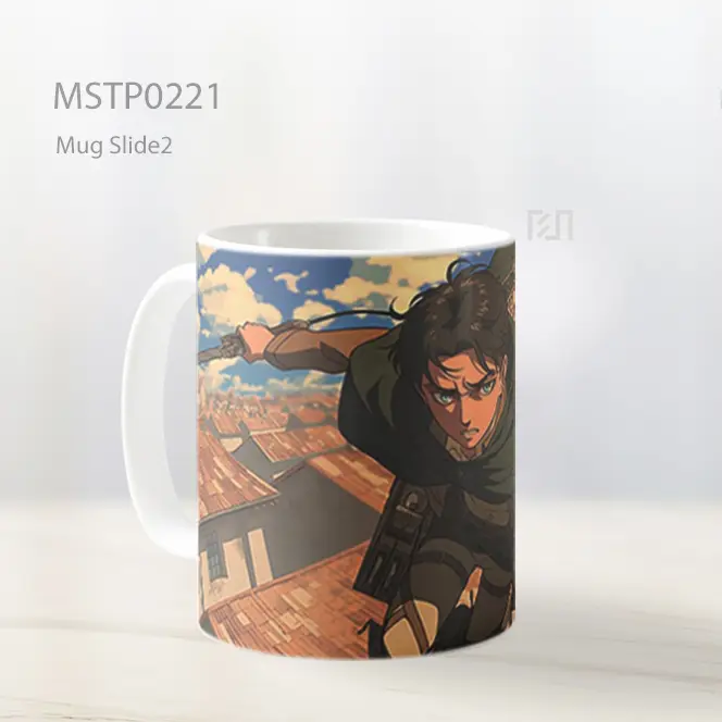 Attack On Titan Eren Yeager Mug MSTP0221 - All-side / Desain