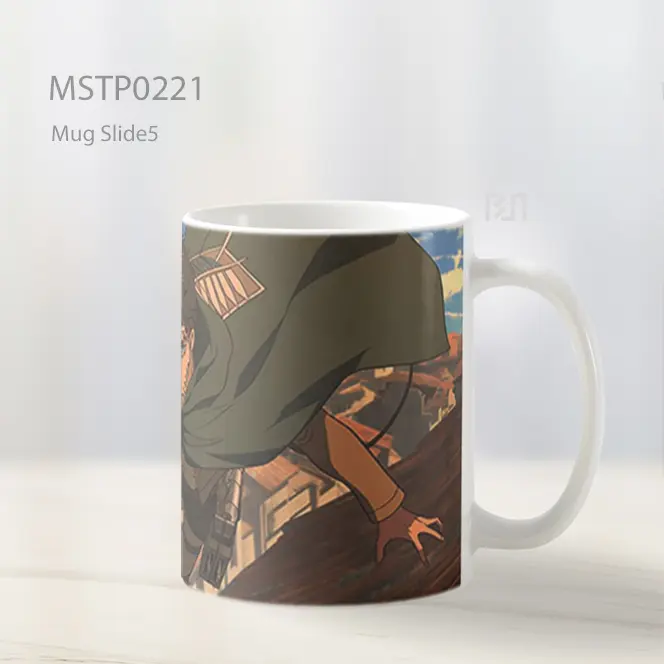Attack On Titan Eren Yeager Mug MSTP0221 - All-side / Desain