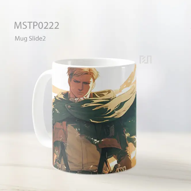 Attack On Titan Erwin Smith Survey Corps Mug MSTP0222 - All-side / Desain