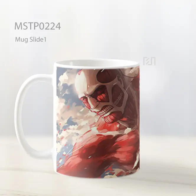 Attack On Titan Humanity Vs Giants Mug MSTP0224 - All-side / Desain