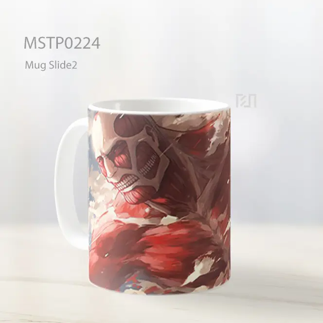 Attack On Titan Humanity Vs Giants Mug MSTP0224 - All-side / Desain