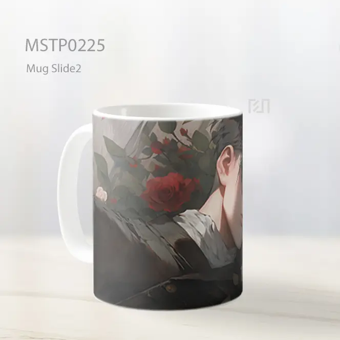Attack On Titan Levi Ackerman Tidur Di Mawar Mug MSTP0225 - All-side / Desain