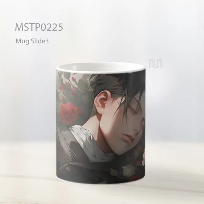 Attack On Titan Levi Ackerman Tidur Di Mawar Mug MSTP0225 - All-side / Desain