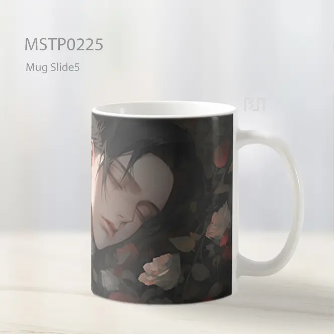 Attack On Titan Levi Ackerman Tidur Di Mawar Mug MSTP0225 - All-side / Desain