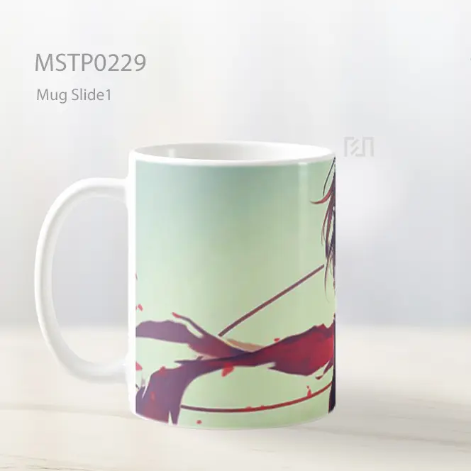 Attack On Titan Mikasa Ackerman Tatapan Stoik Mug MSTP0229 - All-side / Desain