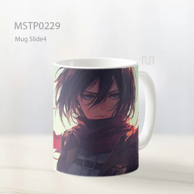 Attack On Titan Mikasa Ackerman Tatapan Stoik Mug MSTP0229
