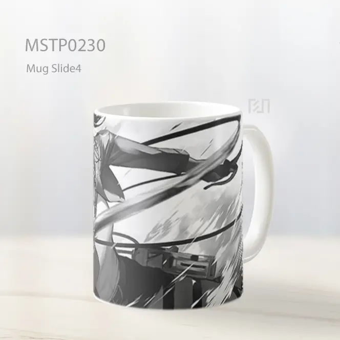 Attack On Titan Mikasa Bw Manga Mug MSTP0230