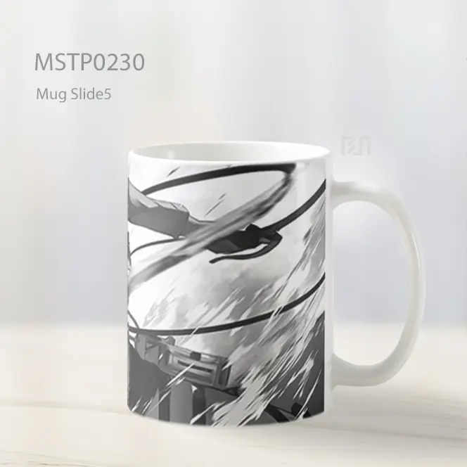 Attack On Titan Mikasa Bw Manga Mug MSTP0230 - All-side / Desain