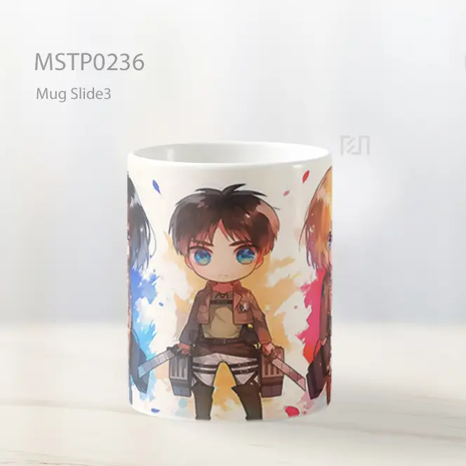 Attack On Titan Trio Tekad Kuat Mug MSTP0236 - All-side / Desain