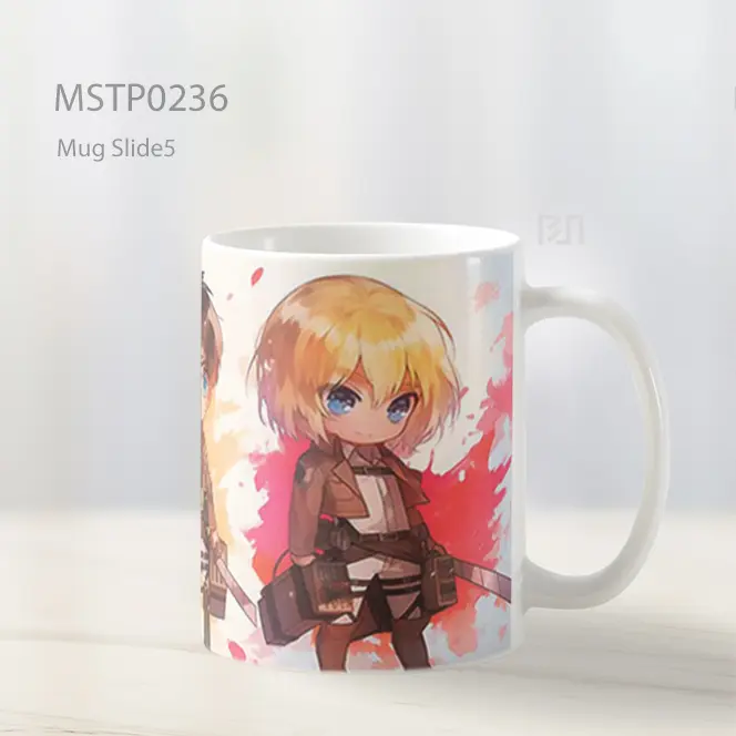 Attack On Titan Trio Tekad Kuat Mug MSTP0236 - All-side / Desain