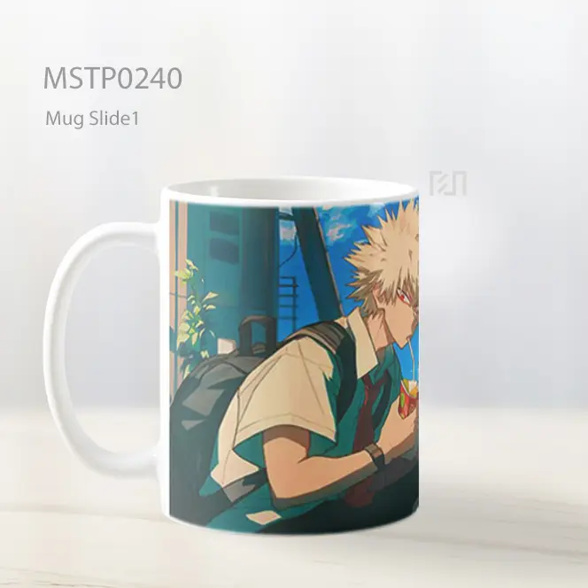 Bakugo Istirahat Makan Siang Mug MSTP0240 - All-side / Desain