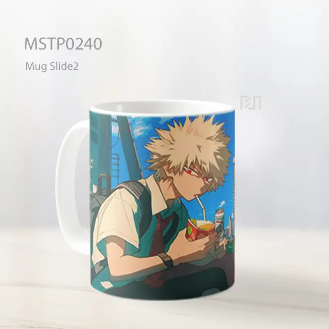 Bakugo Istirahat Makan Siang Mug MSTP0240 - All-side / Desain